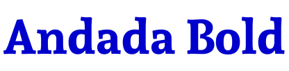 Andada Bold шрифт